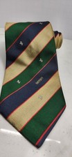 Ferrari Mens Silk Neck Tie Striped Repp Graphic Hand Made Spain See Pics