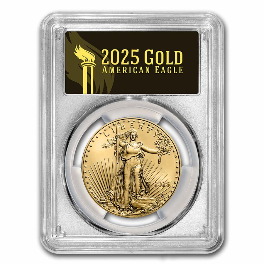 2025-(W) 1 oz American Gold Eagle MS-70 PCGS (FDI, Black Label) | eBay