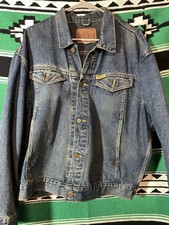 Edwin Denim Trucker Jean Jacket Size L Made I...