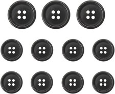 11 Pieces Real Horn Buttons Set for Blazer and Suit, 20mm 15mm Natural Genuine B