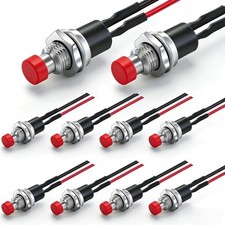 10PCS 3V 6V 12V 24V 250V Momentary Push Butto...