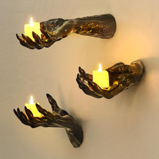 Halloween Decorations Indoor Gothic Decor: Pack of 3 Wall Mounted Hands