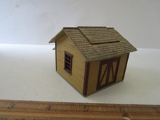 HO 1/87 Scale Pro Wood Built Weathered Storage Shed Building For Train layout