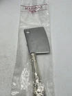 Chantilly By Gorham Sterling Silver Handled Cheese Cleaver W/ Stainless Blade