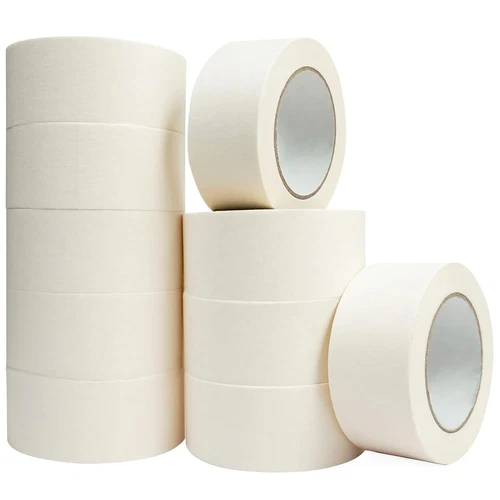 Masking Tape 2 Inch, 10 Pack White Masking Tape Bulk for General Purpose Use, 2 - Picture 1 of 5