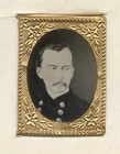 1860s PHILIP SHERIDAN Civil War General Framed Gem Tintype CDV Photo
