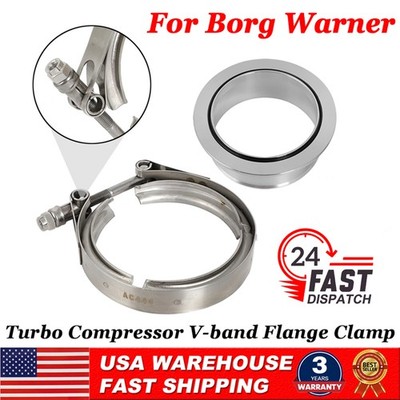 Billet Turbo Compressor V-Band Clamp For Borg Warner S400 S400SXE S475 S480 S500