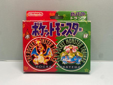 Pokemon Playing Cards Poker Charizard Venusaur Deck Red Green Japanese 1996 JP