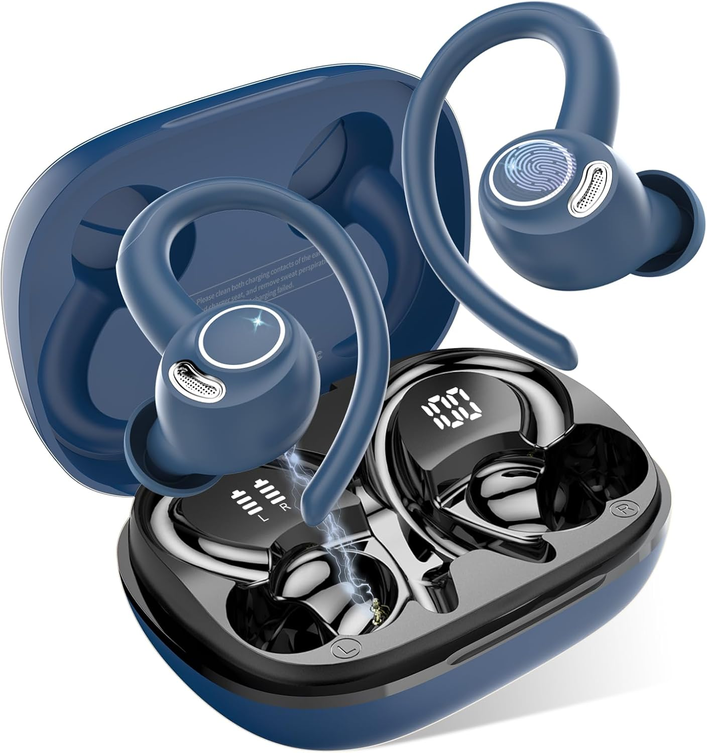 Wireless Earbuds, Bluetooth 5.3 Headphones, 2024 Wireless Earphones Hifi Stereo