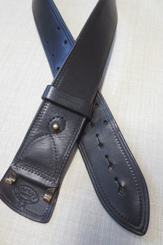 Vintage Police Duty Belt R.H Hoyt Maker Black Leather Thick Size 32