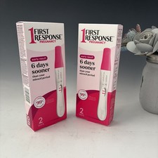 First Response Pregnancy Tests 6 Days Sooner 4 Tests Total Exp 3/27