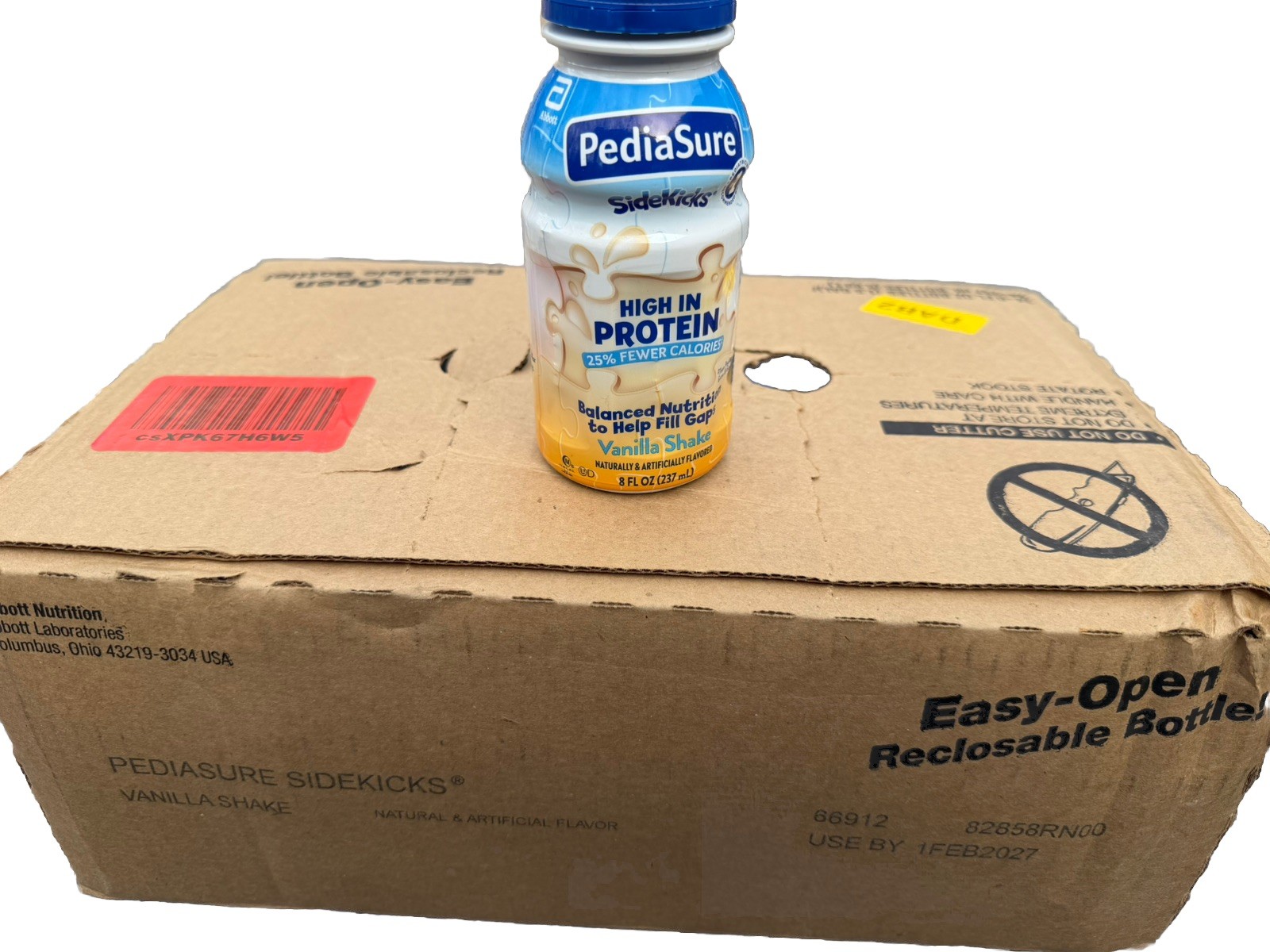 PediaSure SideKicks Kids Protein Drink 24 Pack of 8oz Protei
