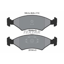 Satz Bremsbeläge Bremsklötze vorne für Ford Courier F3L J5 Escort 3 GAA | 240