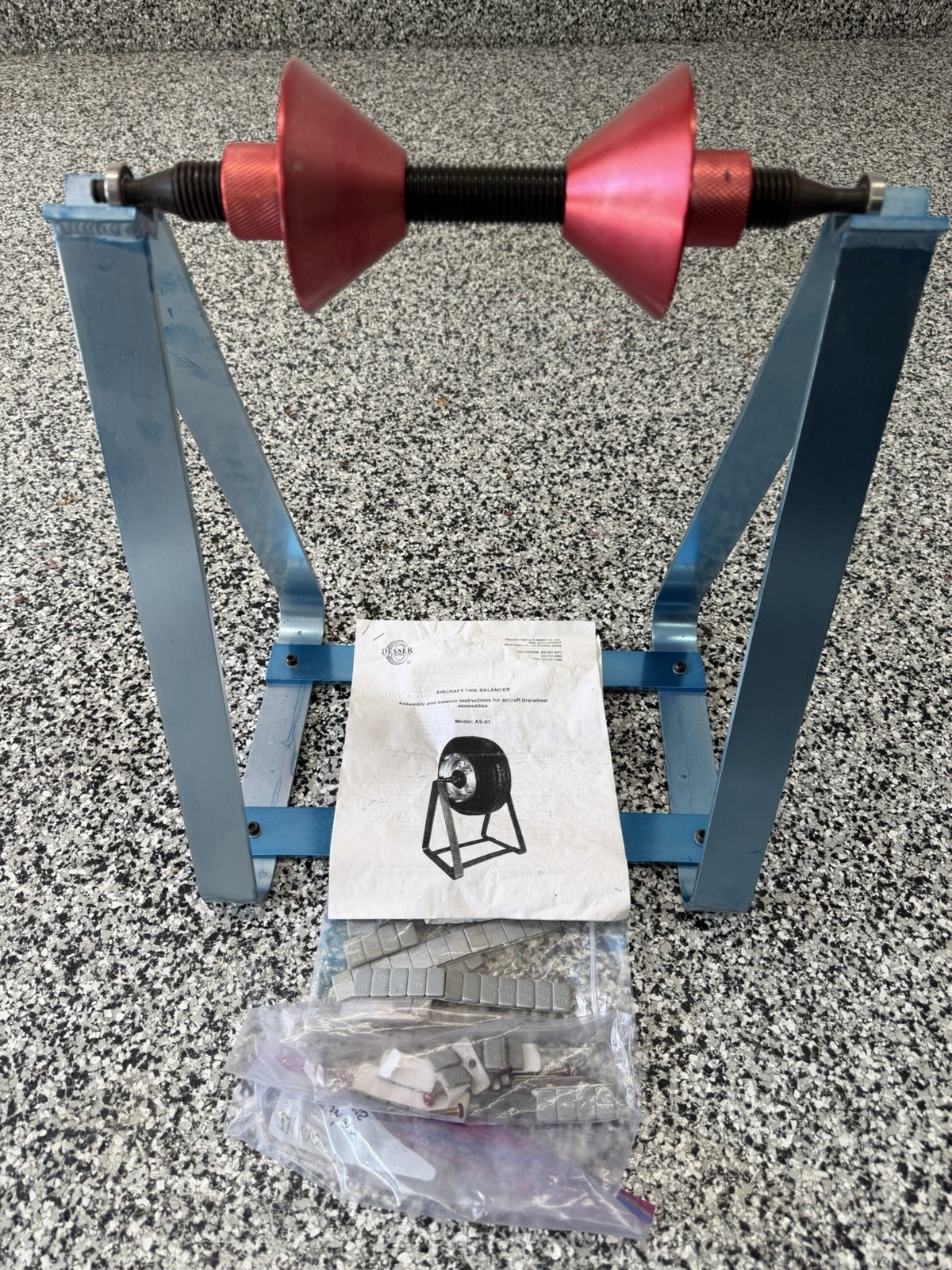 Dresser AS-01 Aircraft Tire & Wheel Balancer Aviation Maintenance Tool USA Made