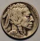 Nicer low mintage 1930 S Buffalo Head Nickel
