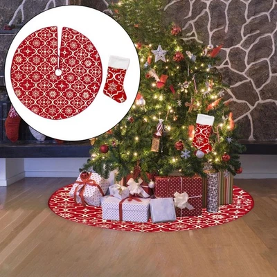 Jupe d'arbre de noël 2023, bas de noël pour vacances, décor de noël, nouvel - Photo 1/4