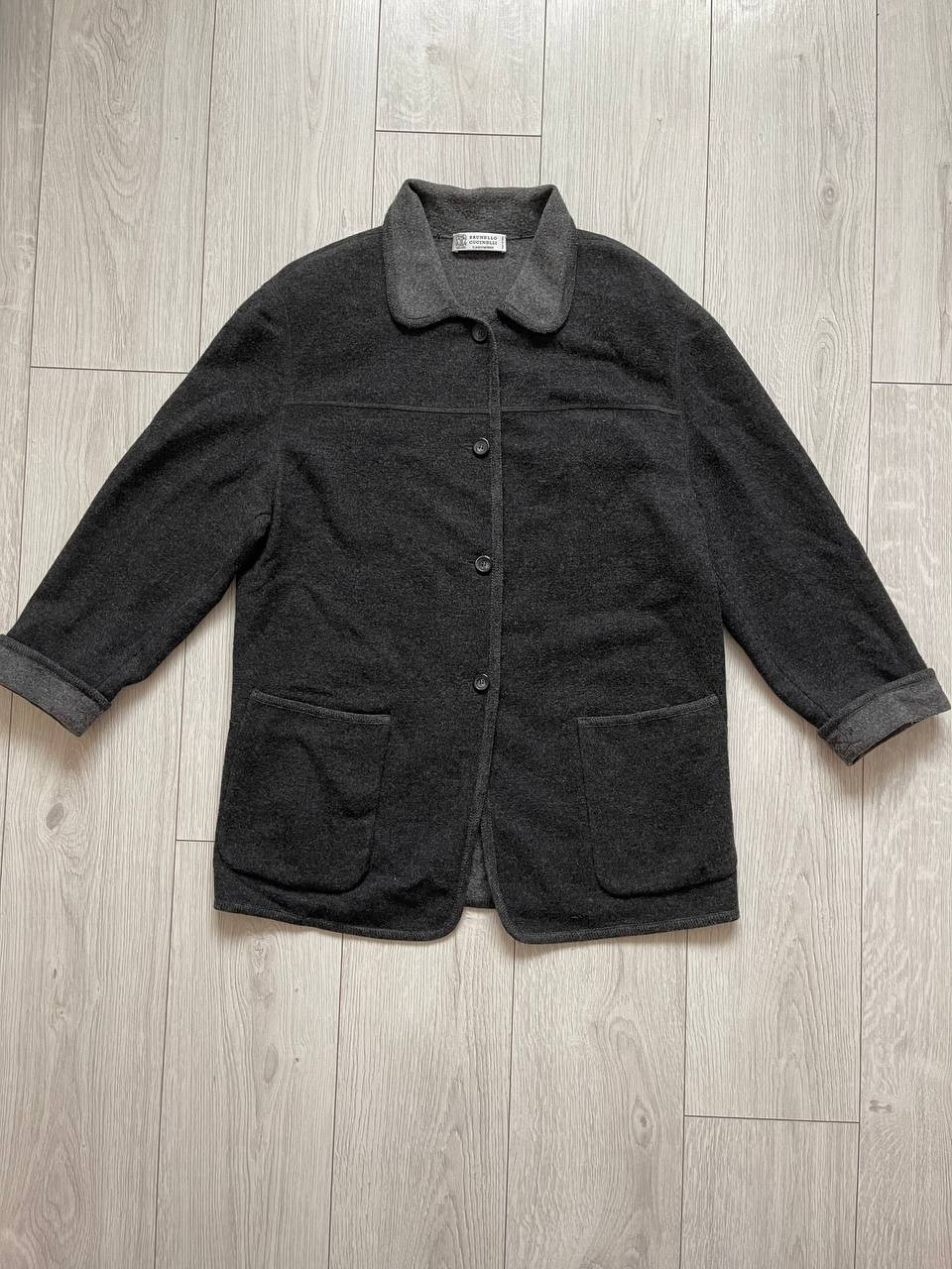 Brunello Cucinelli Womens Cashmere Gray Coat Size M