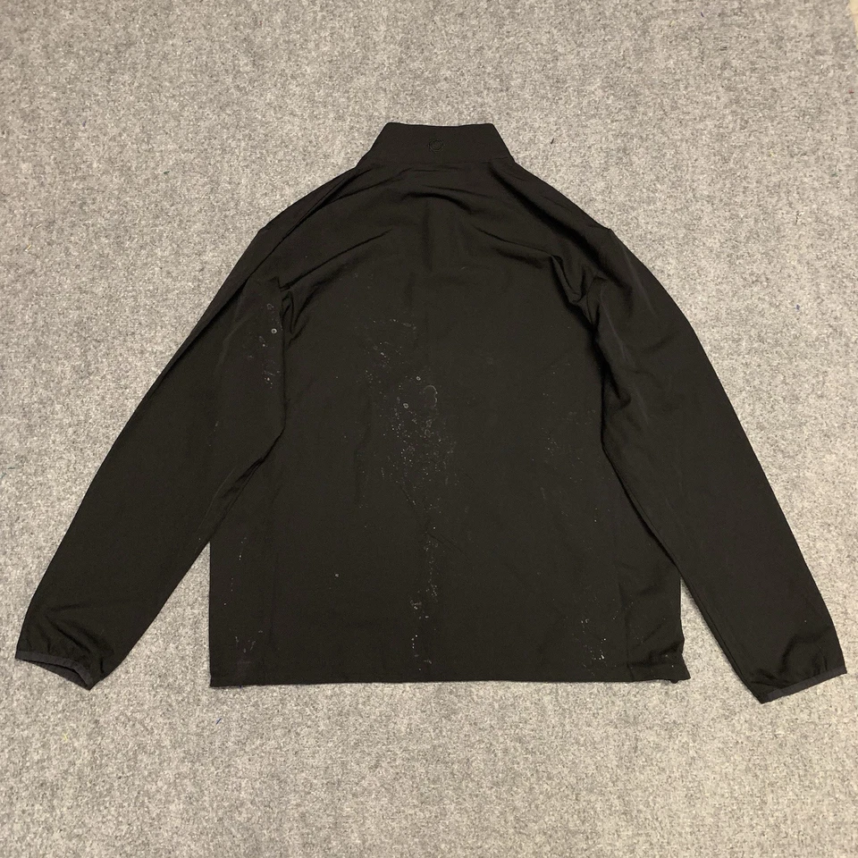 Jaqueta masculina Ben Hogan tamanho grande preta com zíper completo corta-vento golfe luz externa - Imagem 2 de 4