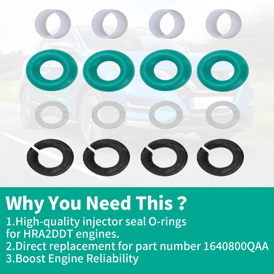 Injector Seal Oring Kit For Nissan Qashqai II J11 Juke Pulsar 1.2 Petrol HRA2DDT - Image 4 of 4