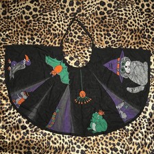 Vintage Halloween "Little Spooky" Black Capelet Mini Cape Costume