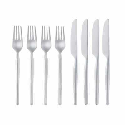 Gense Dessertbesteck-Set Dorotea 8-tlg., Gabeln, Messer, 18/8 Edelstahl, 20610