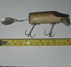 Vintage Original Heddon Wood Jointed Vamp Flaptail Fishing Lure Hildebrandt 3 — photo 1