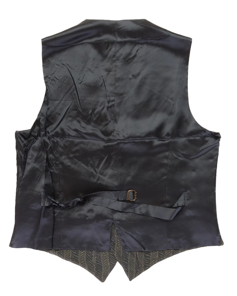 NWT ISAIA Napoli VEST blue golden cotton handmade luxury Italy 50 M - Image 2 of 4