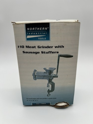 #ad Northern Industrial Tools 10 Manual Meat Grinder Sausage Stuffer Attachments $35.00