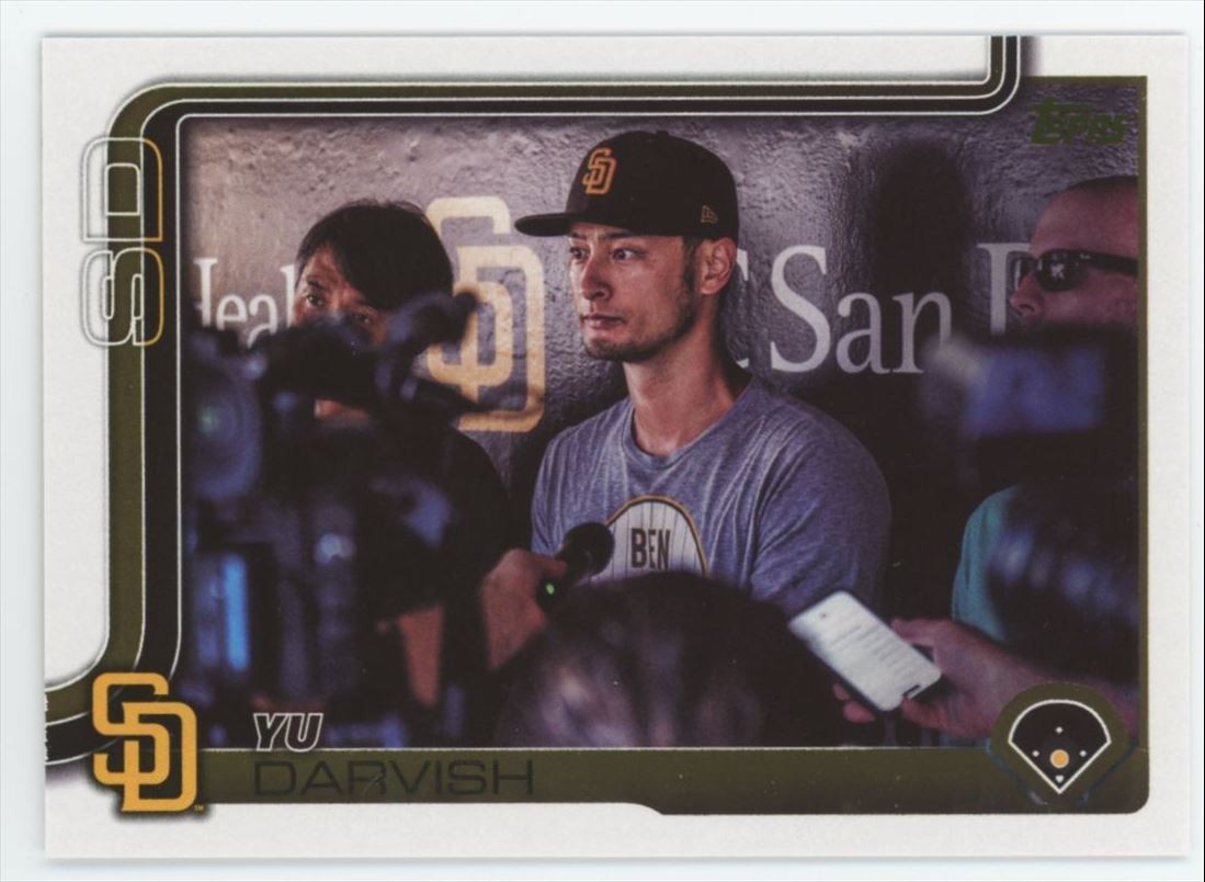 2025 Topps Golden Mirror Variation SSP Yu Darvish Padres #323 C70