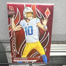 Panini Phoenix Flame Throwers Justin Herbert Chargers Red #FLA-25  188/199