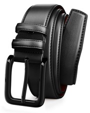 Casual Black Dress Belt for Men,Black Belt Men, Matching for Office Woriking ...