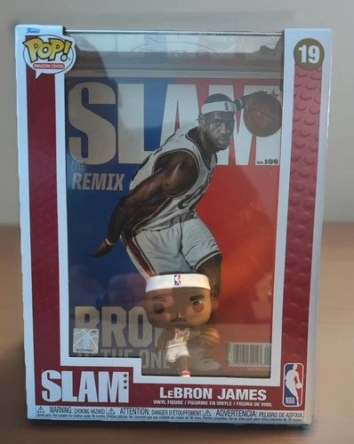 NBA SLAM LeBron James Funko Pop! Cover Figure #19 with Case