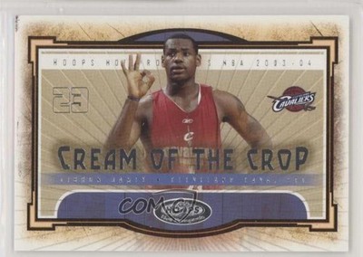 2003-04 Hoops Hot Prospects Cream Of The Crop LeBron James #1COC Rookie RC 2b6