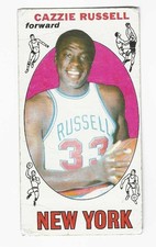 1969-70 CAZZIE RUSSELL Rookie Topps #3 Knicks lower grade