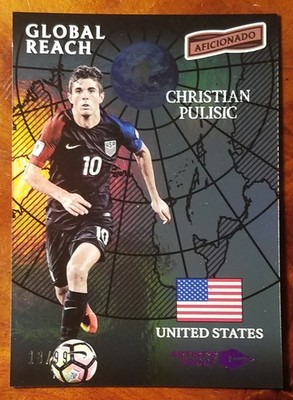 2016-17 Panini Aficionado Christian Pulisic Artist's Proof Purple /99 Rookie RC