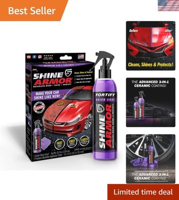 8 Fl Oz  Ceramic Coating & Waterless Wax Spray for Ultimate Shine