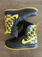 Talla 10 Para hombres | Nike SF Air Force 1 Negro y Amarillo Dinámico | AR1955-001 | 2018