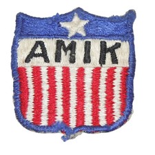 Original RARE US Army American Mission In Korea AMIK Japanese Made Patch P22