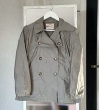 Vintage Prada Women’s Double Breasted Metallic Short Coat Jacket Size 38 Rare