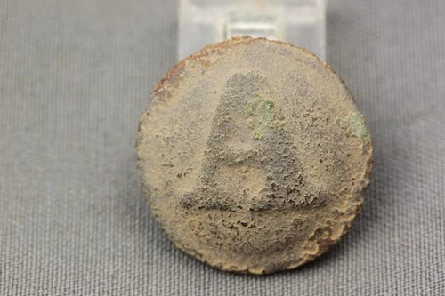 Civil War Confederate Block Artillery Coat Button Dug Petersburg VA