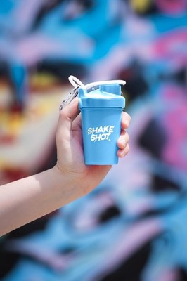 Shake Shot - Blue - 4oz Mini Shaker Bottle for Pre Workout, Creatine