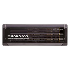 Tombow pencil MONO 100 2H 1 dozen MONO-1002H