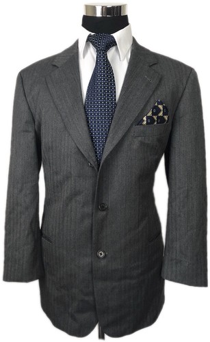 Hugo Boss Vitale Barberis Canonico Ta 3-roll-2 Sport Coat Mens 44R Gray - Picture 2 of 5