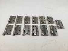 Lot Of 13 Metal Stainless Steel Hinges Cabinet Jewelry Box Hardware Tool