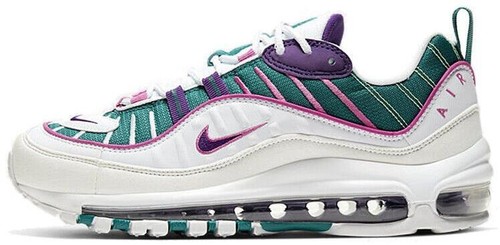 Nike Air Max 98 Size 15 Cream Color With Purple Trim. Excellent Condition Preown Nike Air Max 98 SE Inside Out Desert Sand | Mercari main image 4