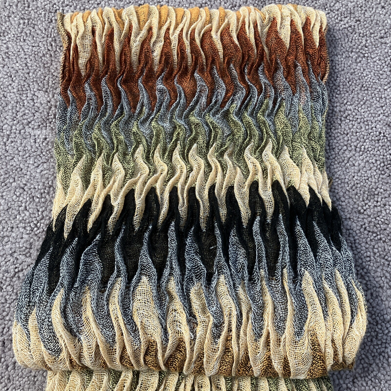 BEAUTIFUL MULTI COLORED STRETCH SCARF - image 20