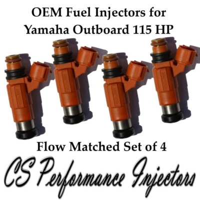 Genuine OEM Marine Fuel Injectors (4) INP771 CDH210 for Yamaha Outboard 115 HP - Bild 1 von 3