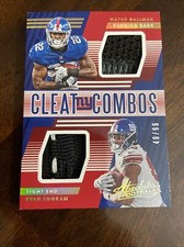 2018 Panini Absolute Football Cleat NY COMBOS - Evan Engram And Wayne Gallman 🔥