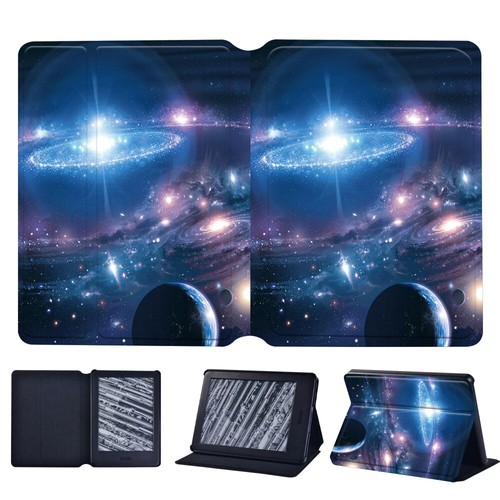 Printed Leather eReader Stand Cover Case -For Amazon Kindle/Paperwhite 1 2 3 4 5 - Afbeelding 14 van 39
