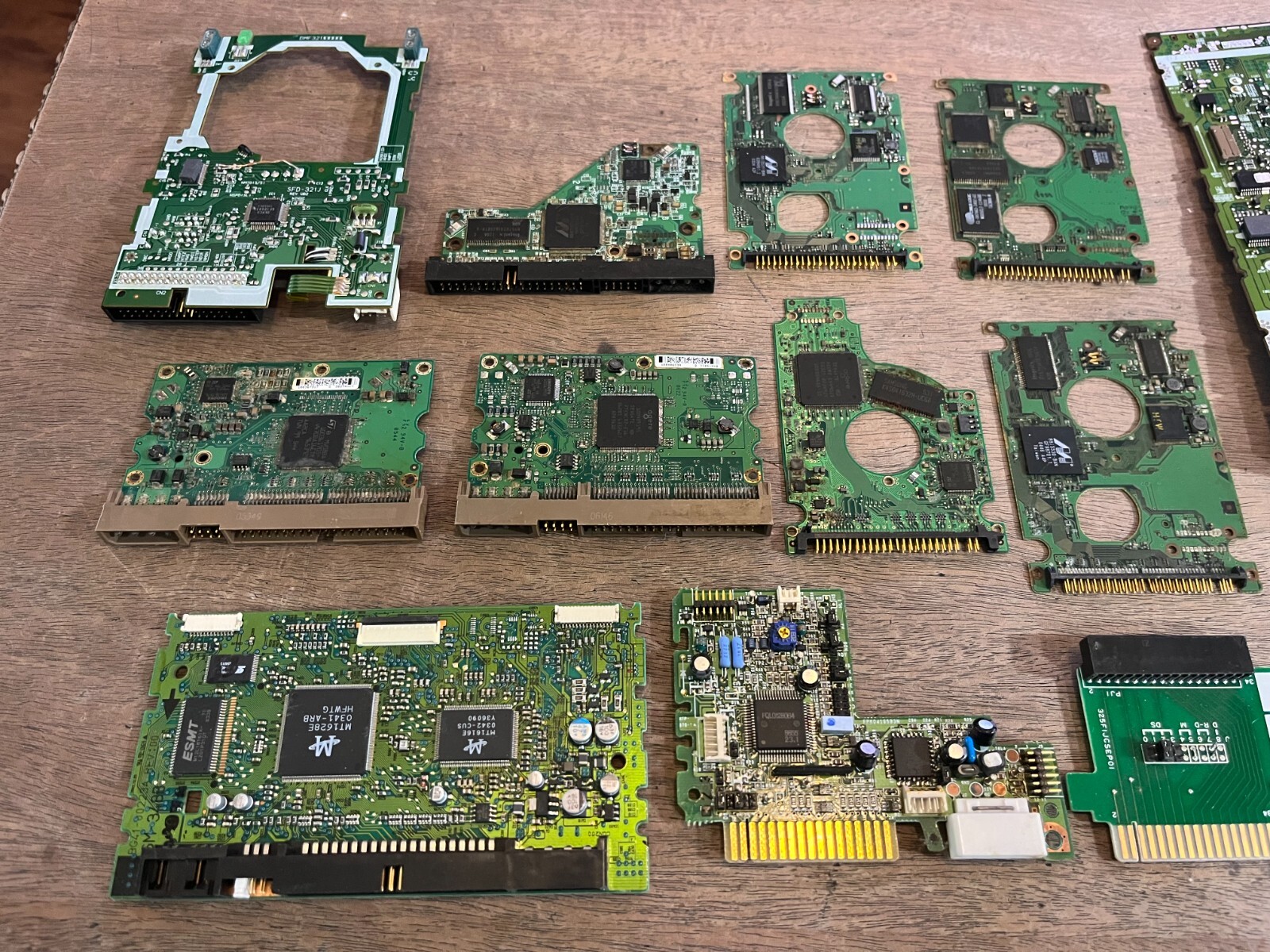 4.23 Lbs. Vintage Hard Drive CD ROM Circuit Boards Scrap For Gold